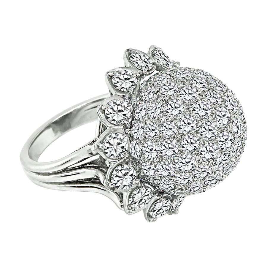 6.00ct Diamond Flower Ring