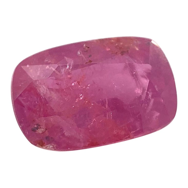 1.51ct Cushion Red Ruby Unheated For Sale