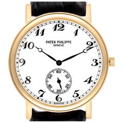 Patek Philippe Calatrava Officer Yellow Gold Mens Watch 5022