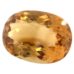 Heliodor coussin 9.10 carats / béryl doré