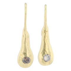 0.24ctw Champagne Diamond Teardrop Earrings 18k Yellow Gold Hook Posts Nordstrom