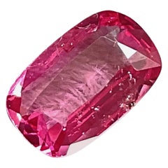 Certified 1.41 Carats hot vivid pink Burmese spinel cutstone natural gem spinels