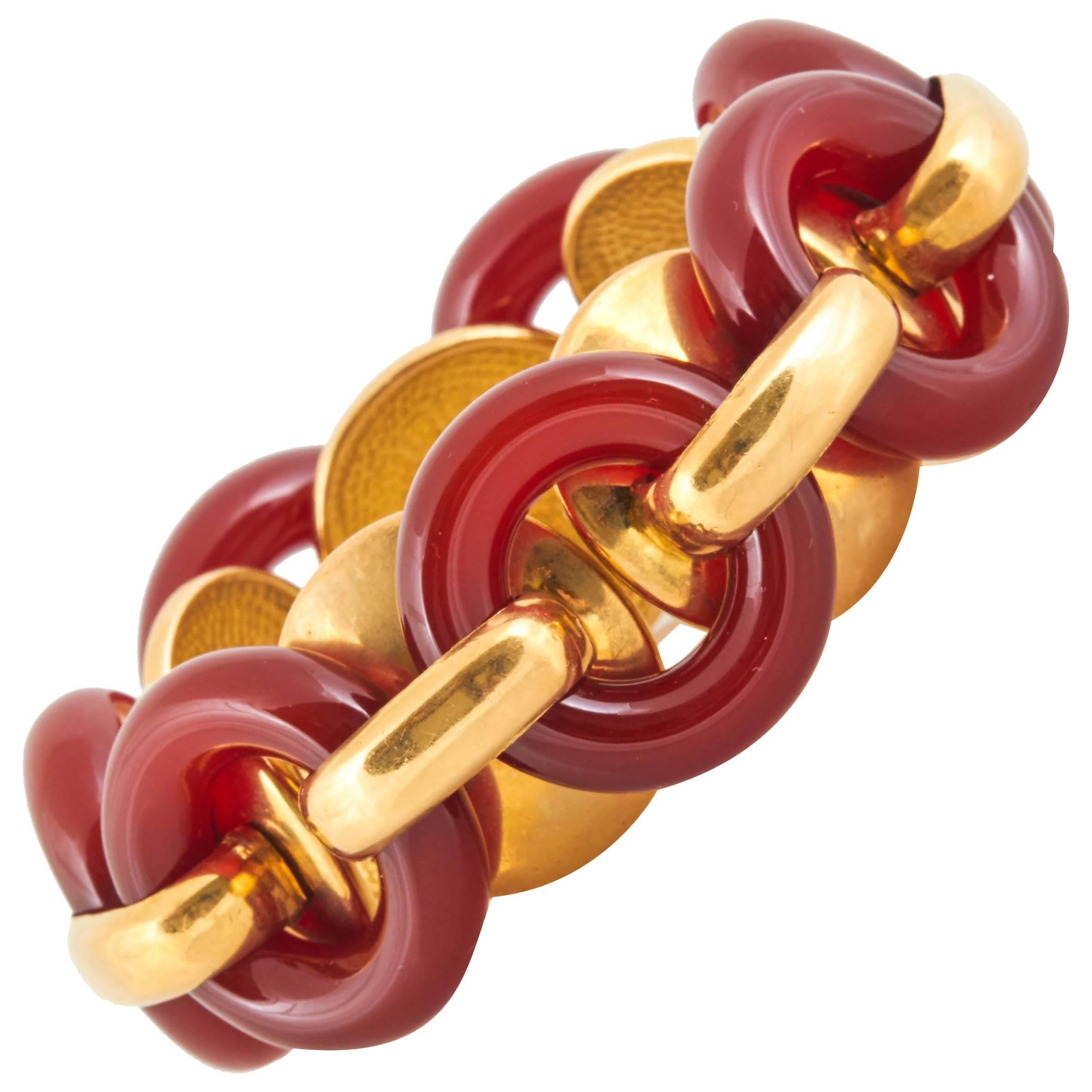 Carnelian Bracelet by Aldo Cipullo CARTIER