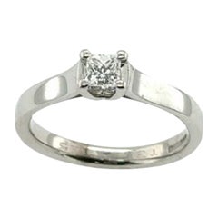 0.25ct G/VS Solitaire Princess Cut Diamond Ring in 18ct White Gold