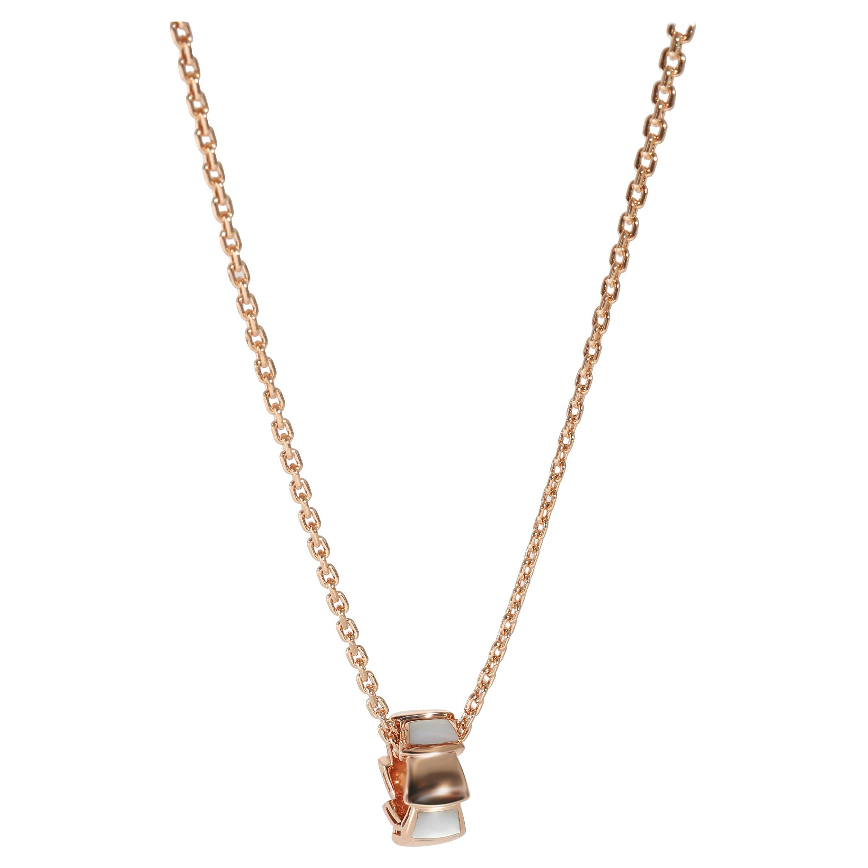 Bvlgari Serpenti Fashion Necklace in 18k Rose Gold For Sale