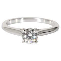 Cartier Solitaire 1895 Diamond Engagement Ring in Platinum E VS1 0.45 CTW