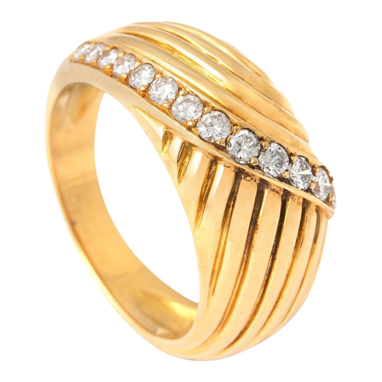 Diamond Yellow Gold 18K Ring