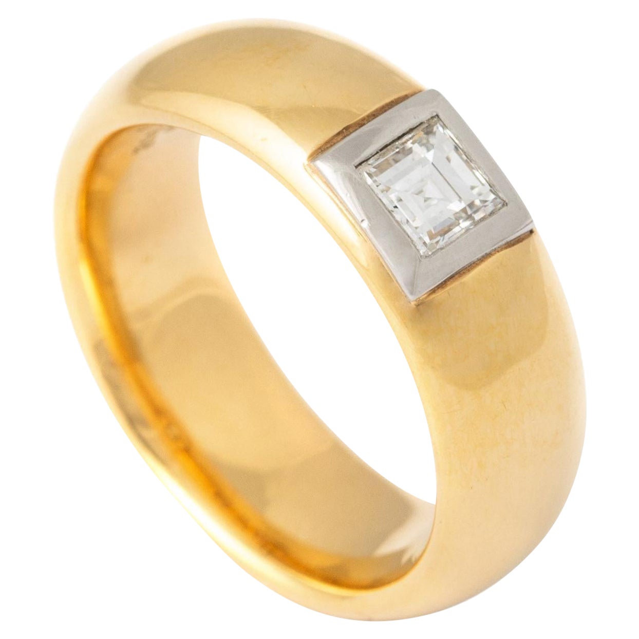 Diamond White and Yellow Gold 18K Ring