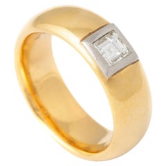 Diamond White and Yellow Gold 18K Ring