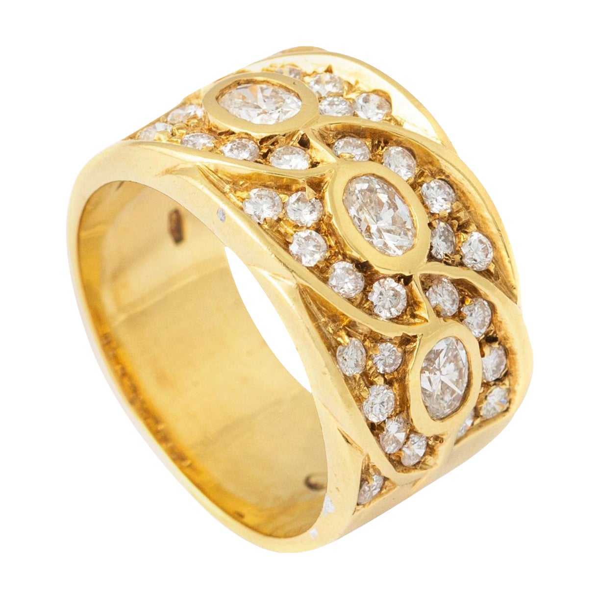 Diamond Yellow Gold 18K Ring