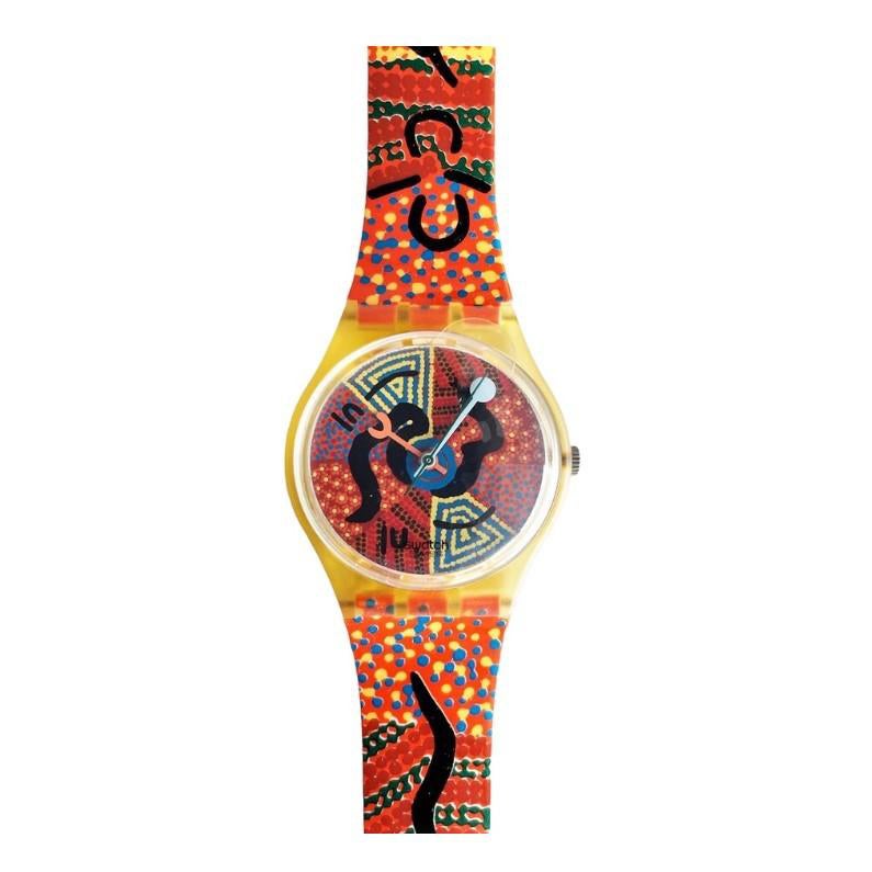 Vintage Limited Edition Swatch Artist Wanayarra Tjukurrpa GJ116 For Sale
