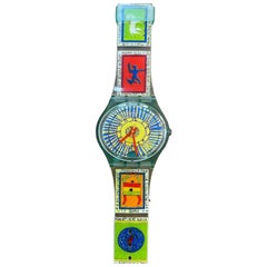 Retro 1996 Gents Swatch Watch - GG140 'CHEICK NADRO'