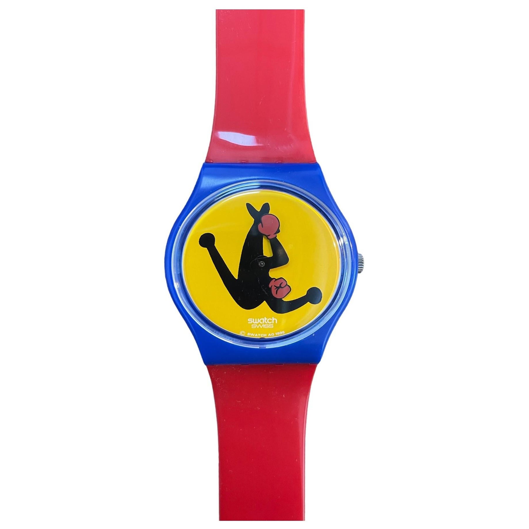 Vintage 1996 Swatch Gent BOXING GN163 - Eduardo Arroyo Limited Edition For Sale