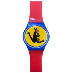Used 1996 Swatch Gent BOXING GN163 - Eduardo Arroyo Limited Edition