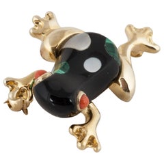 Asch Grossbardt - Broche grenouille 14K