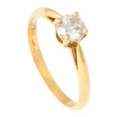 Anillo Diamante Oro Amarillo 18K
