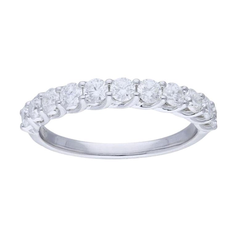 1981 Classic Collection Wedding Band: 1 Carat Diamonds in 14K White Gold
