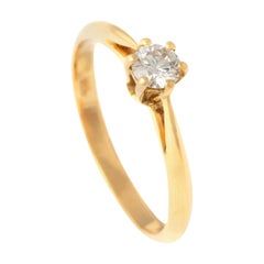 Anillo Diamante Oro Amarillo 18K