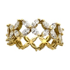New Marquise Full Eternity Diamond Ring with 2.25ct of Diamonds In 18ct Gold