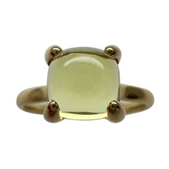 Rare Tiffany & Co. Paloma Picasso, bague feuille de sucre empilable en or 18 carats avec citrine jaune