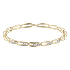 Rosario Navia Mara gefalteter Gliederhalsband II aus 18 Karat Gold, Platin und Diamanten