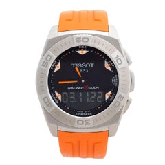 Used Iconic Tissot T Touch Racing Ref T002520A. Orange Dial. Discontinued. Yr 2010
