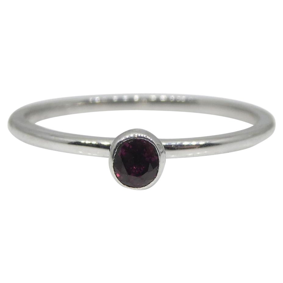 Ruby Stacker Ring set in 10kt White Gold