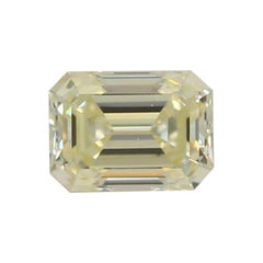 Diamant en forme d'émeraude de 0,30 carat, pureté VS1, certifié GIA