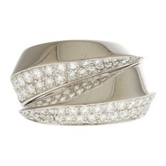 Cartier Panthere Griff Diamond Ring in 18K White Gold
