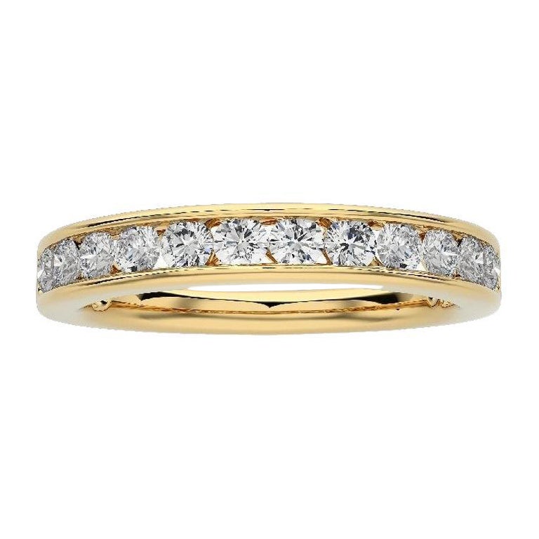 1981 Classic Collection Wedding Band Ring: 1 Ct Diamonds in 14K Yellow Gold For Sale