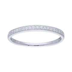 0,25 ctw Alianza de Diamantes 1981 Anillo de la Colección Clásica en Oro Blanco de 14 quilates