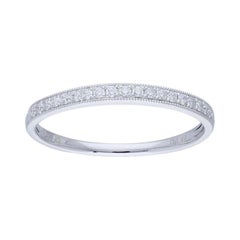 0.25 ctw Diamond Wedding Band 1981 Classic Collection Ring en or blanc 14K