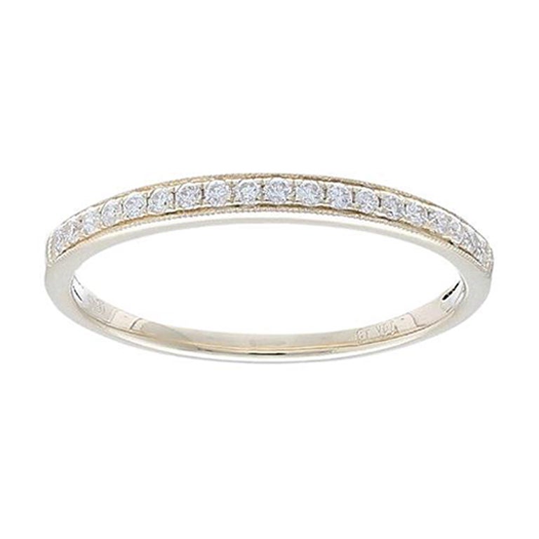 0.25 ctw Diamond Wedding Band 1981 Classic Collection Ring in 14K Yellow Gold For Sale