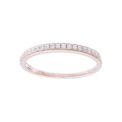 0.25 ctw Diamond Wedding Band 1981 Classic Collection Ring en or rose 14K