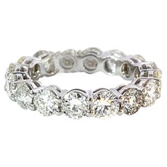 Anello classico in oro 14k da 3,66 carati Eleg Eternity Band Diamond
