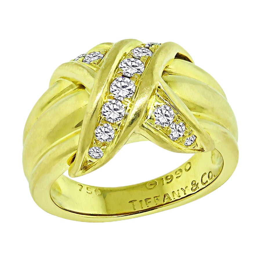 Tiffany & Co 0.50ct Diamond Gold Ring