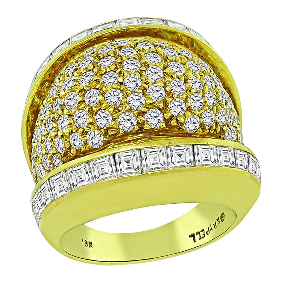 Krypell 4.00ct Diamond Gold Ring For Sale
