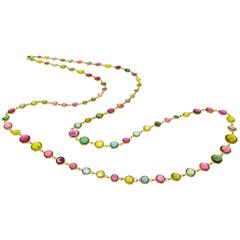 18K Tourmaline Necklace by Peggy Daven
