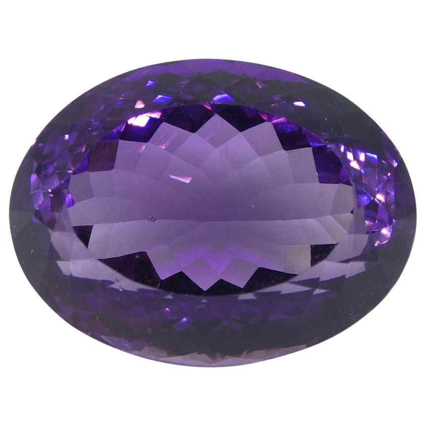 26.08 ct Oval Amethyst For Sale