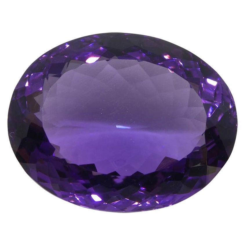 25.37 ct Oval Amethyst For Sale