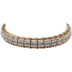 Verdura Diamond Gold Link Bracelet