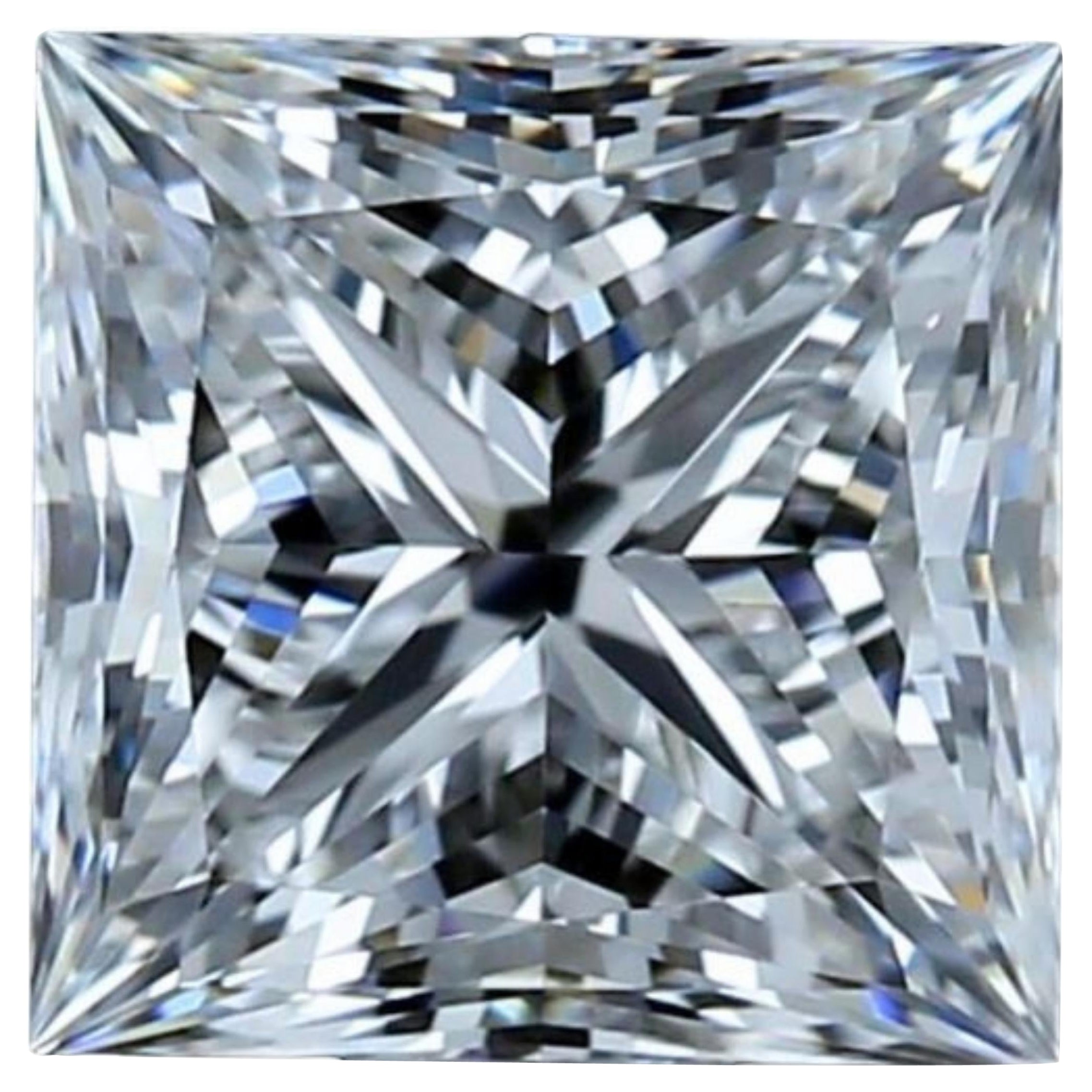 1pc. Sparkling 1.5 Carat Square Modified Brilliant Natural Diamond For Sale