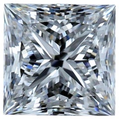 1Stk. Funkelnder 1,5 Karat quadratischer modifizierter Brillant-Naturdiamant