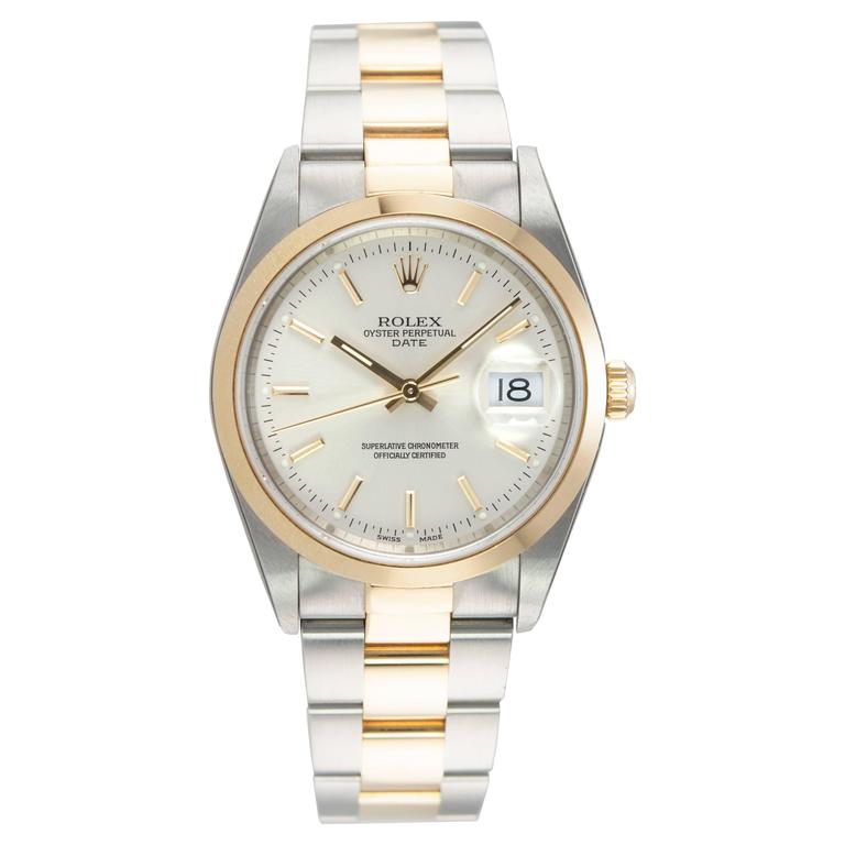 Rolex Oyster Date Two-Tone Wristwatch, Ref 78353 at 1stDibs