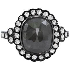 Icy Diamond Gold Ring