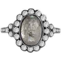 Icy Diamond Gold Ring