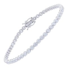 Bracelet de tennis Timeless en or blanc 18 carats et diamants (2,3ct)