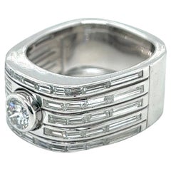 18 Karat White Gold and Diamond Dress Ring by Paul Binder