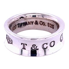 Tiffany & Co. Estate 1837 Fascia Concava Misura 4 Argento 7 mm