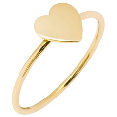 Alex Jona 18 Karat Yellow Gold Heart Ring